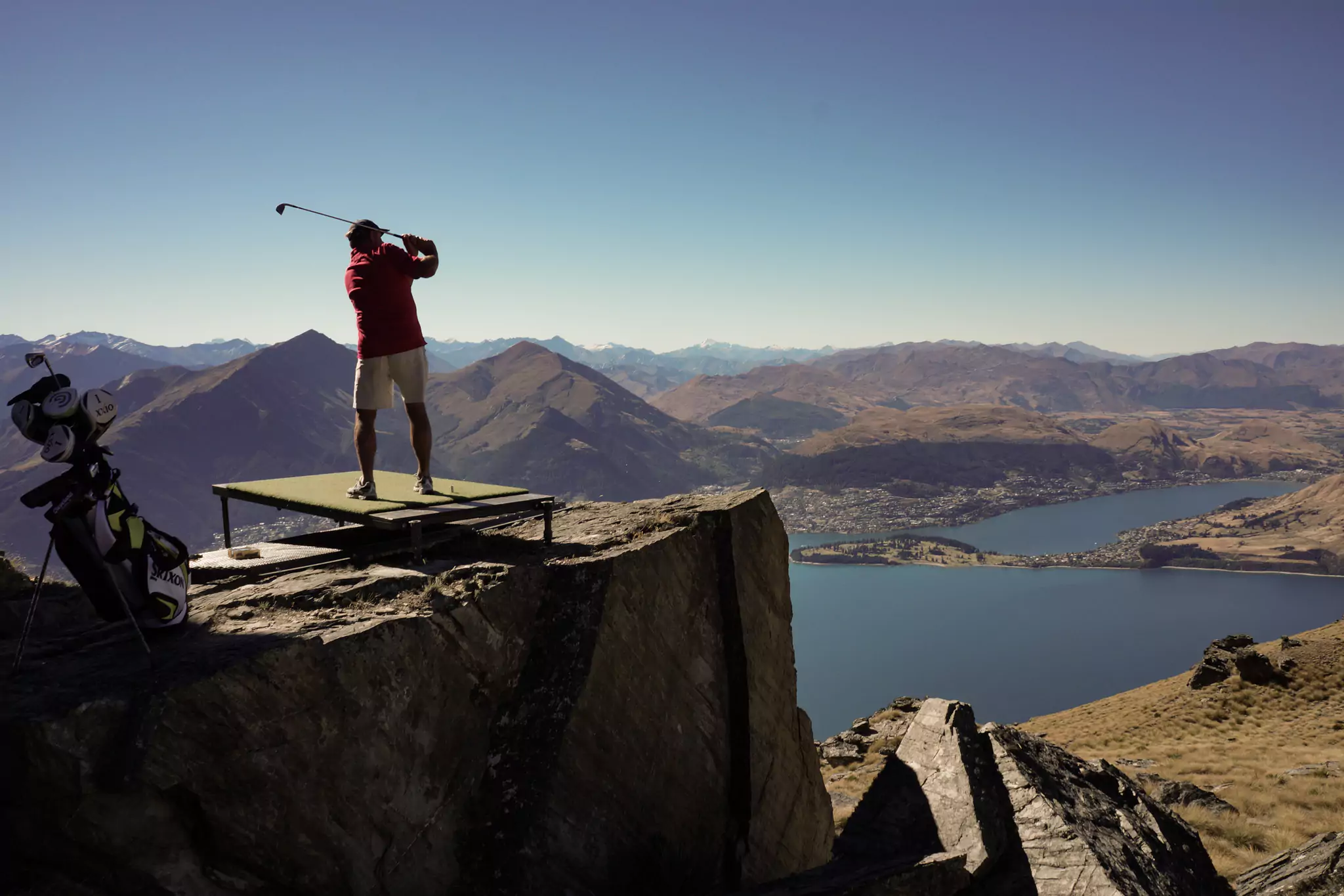 Over the top golf Queenstown 